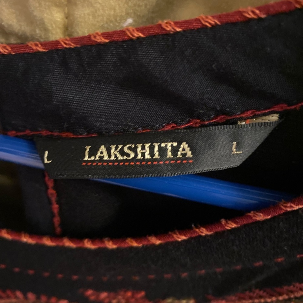 Lakshita Black Embroidered MIDI Dress - Picture 3 of 6